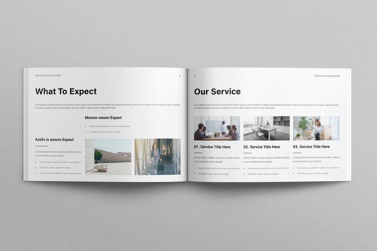 Service & Pricing Guide Landscape, a Brochure Template by E-Type (Photo 4 of 7)