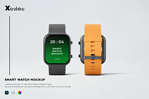 Smart Watch Mockup, a Wearable Device Mockup by Xtrahive