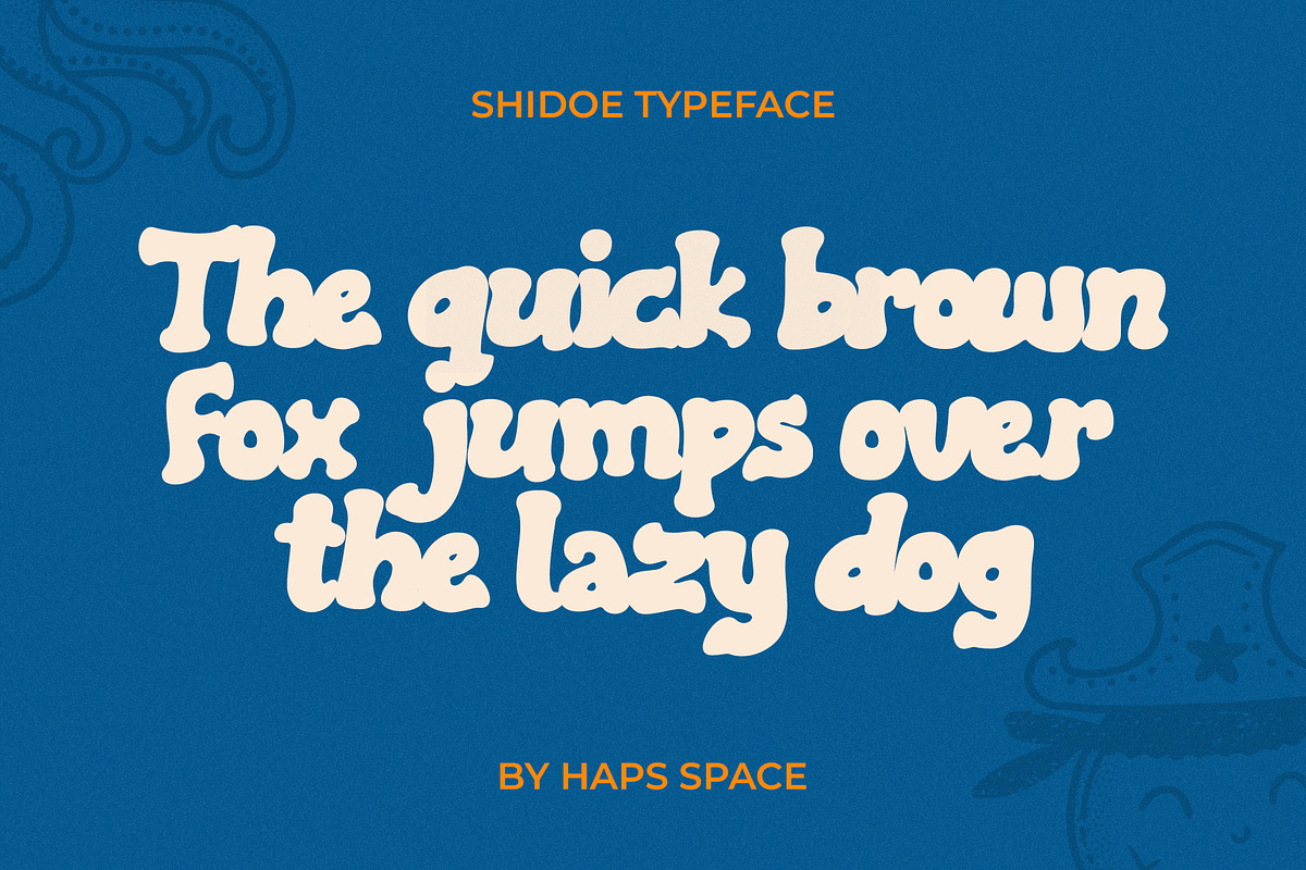 Shidoe – A Display Font, a Font by Haps Space (Photo 2 of 8)