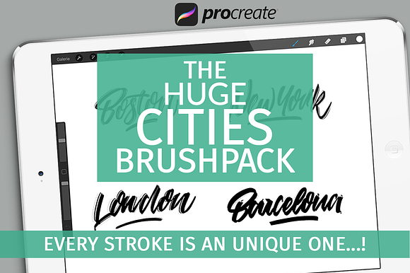 The huge Procreate cities brushpack preview 8
