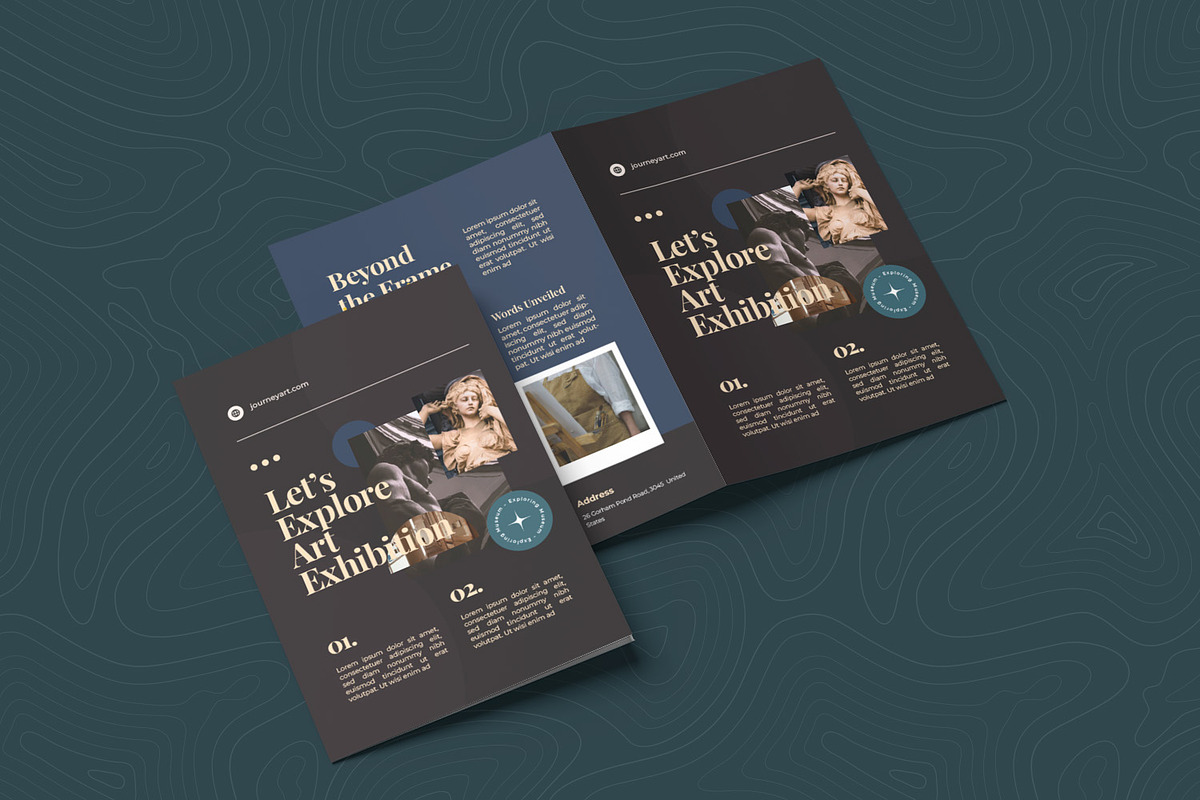 Journey Art Bifold Brochure, a Brochure Template by Esensifiksi.studio (Photo 2 of 2)