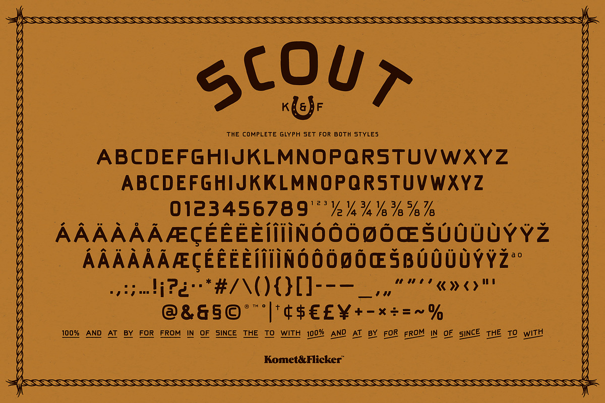 Scout - A Rustic Hand Drawn Font, a Sans Serif Font by Komet & Flicker (Photo 12 of 12)