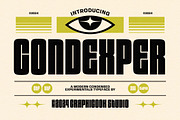 Condexper, a Sans Serif Font by graphicook (Thumbnail 1 of 10)