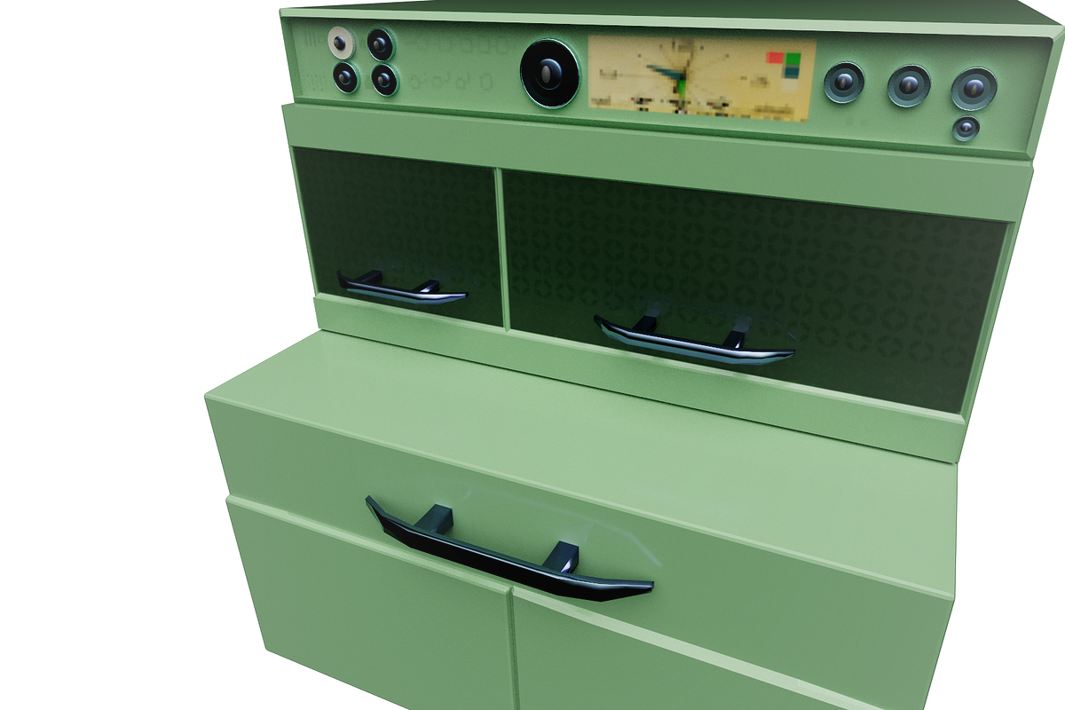 3D Fridge Flair Imperial GM 1940s, a Furniture 3D Model by MoniGarr (Photo 3 of 6)