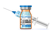 Covid-19 coronavirus vaccine syringe, a Healthcare Illustration by TAlex (Thumbnail 3 of 7)