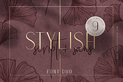 Stylish Font Duo + Logo Templates, a Sans Serif Font by Inky Jar Design Studio (Thumbnail 1 of 14)