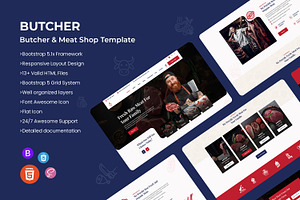 Butcher And Meat Shop Template