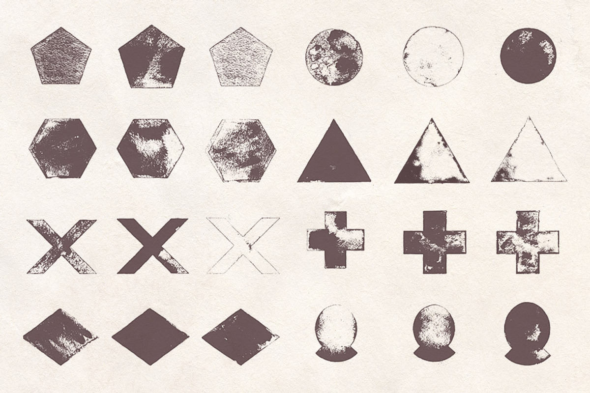 42 Distressed Shapes preview 4