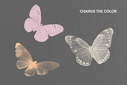 Halftone Butterfly Clipart, an Object Graphic by JulsIst (Thumbnail 5 of 7)