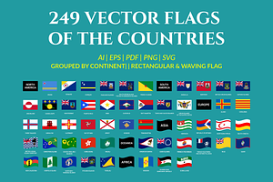 Vector flags of world countries