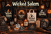 Wicked Salem — Spooky Halloween Font, a Blackletter Font by Wow Magic (Thumbnail 2 of 6)