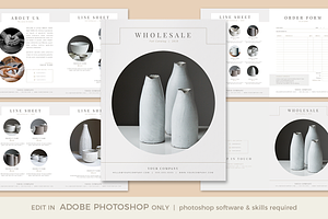 Wholesale Catalog Template PHOTOSHOP
