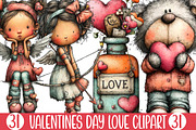 Valentines Day Love Clipart, an Illustration by Designking (Thumbnail 1 of 5)