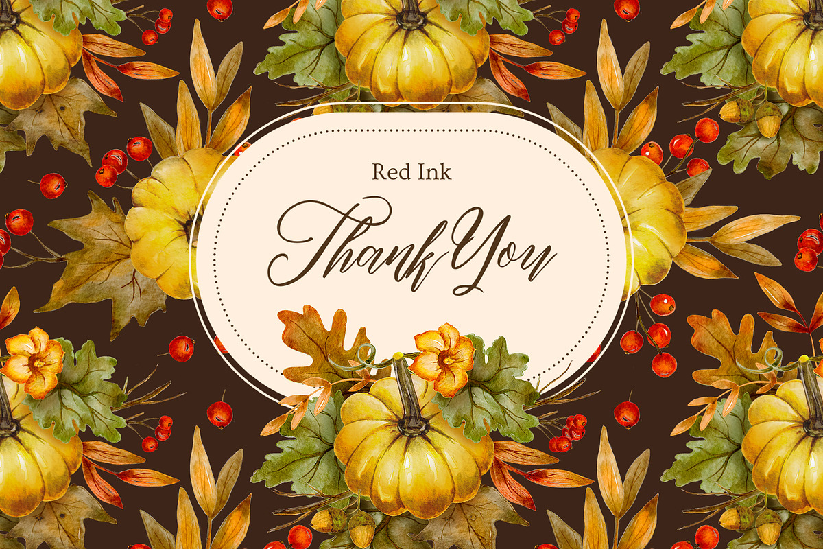 Thanksgiving Watercolor Clipart, an Illustration by Red Ink (Photo 10 of 10)