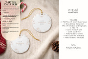 Christmas Ornament Mockup Set of 2, a Merchandise Mockup by EmpaviMockups (Thumbnail 2 of 5)