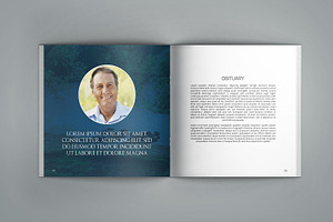 Funeral Program Template-8 Page-V435