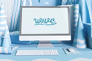5 Colorful MockUp Workplace, a Mac Mockup by As Good As Possible (Thumbnail 2 of 5)