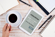 30 Hand on Table Stock Images, a Cups & Container Mockup by FWStudio (Thumbnail 2 of 5)