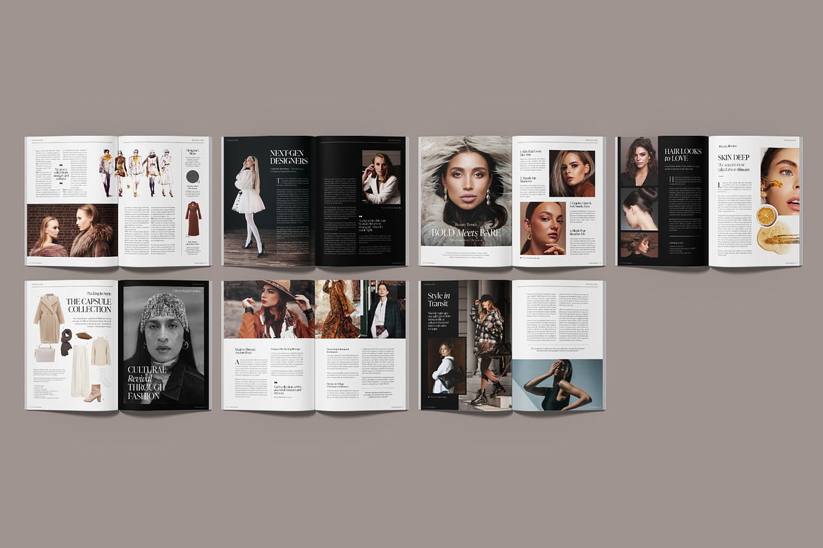 Fashion Magazine Template, a Magazine Template by BrandPacks (Photo 3 of 7)