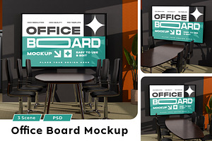 Office Board Mockup, a Product Mockup by Mockupnine