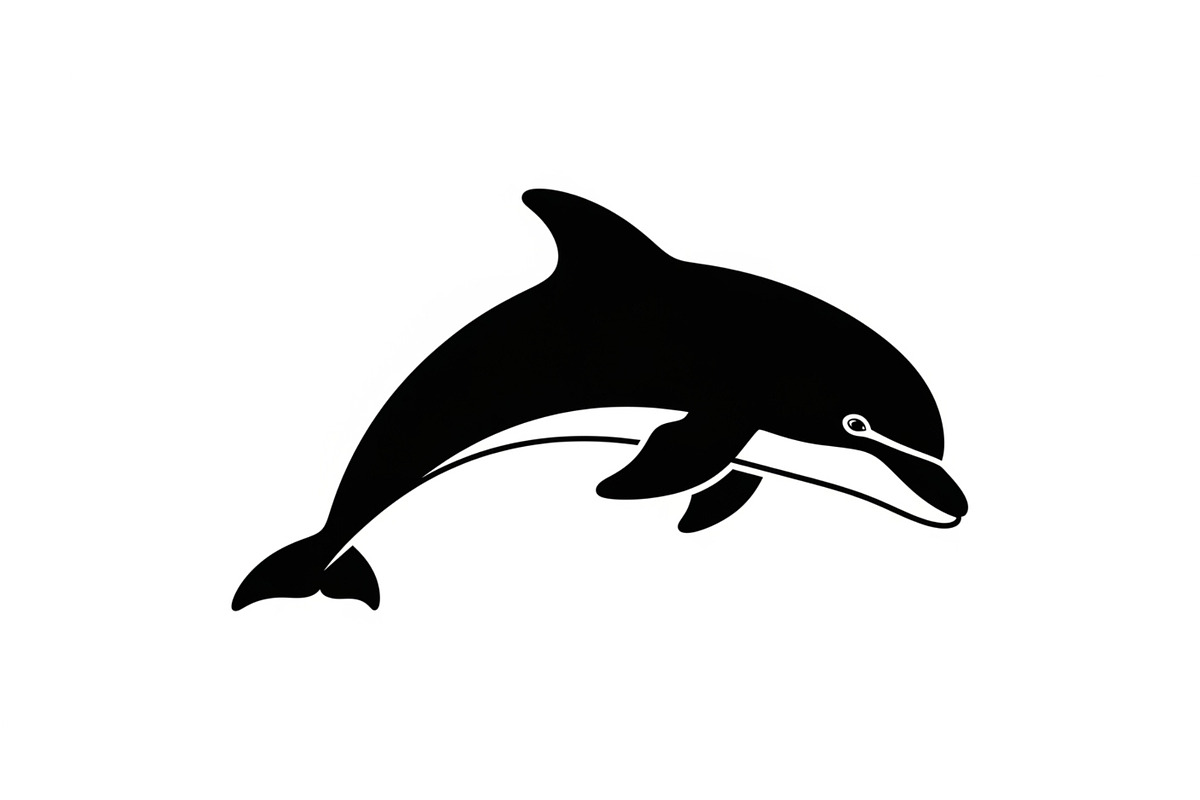 Dolphin Jumping Silhouette Vector bu, an Illustration by Designs_River (Photo 15 of 48)