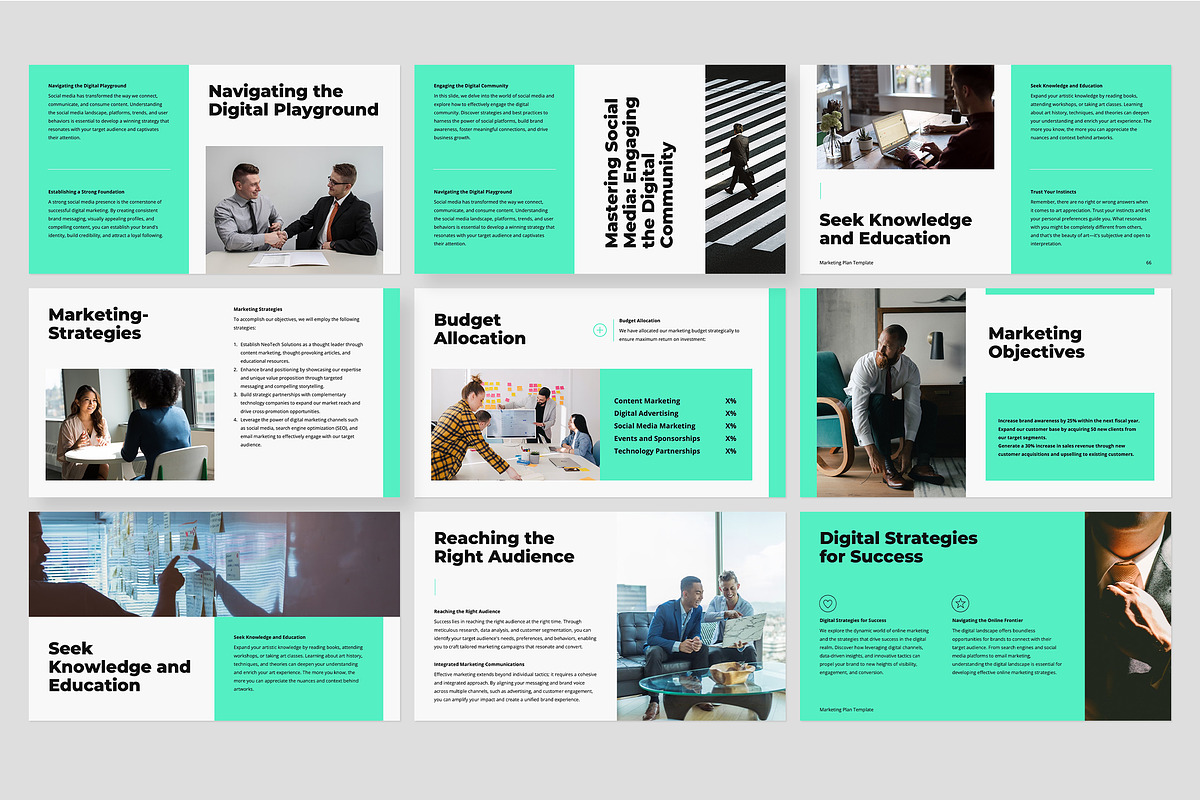 Marketing Plan PowerPoint Template, a Presentation Template by Gaize (Photo 12 of 17)
