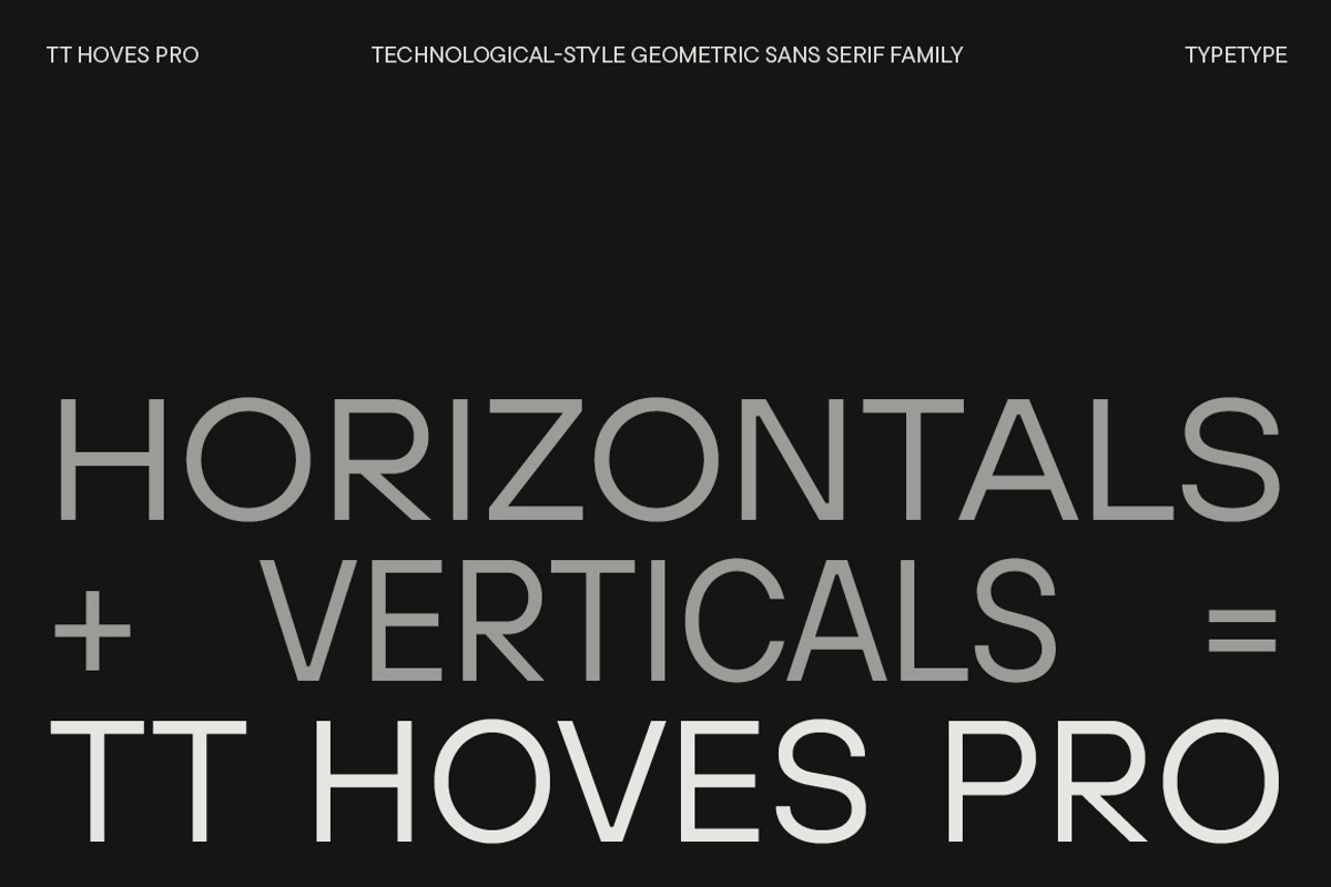 TT Hoves Pro Basic, a Font by TypeType (Photo 1 of 9)