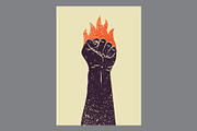 Boxing grunge vector poster set., a Sport Illustration by PoPaShop (Thumbnail 9 of 9)