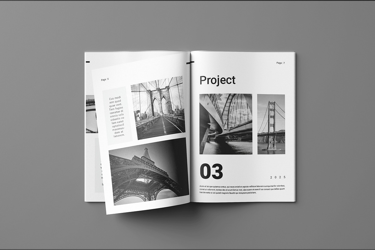 Architecture Portfolio Layout, a Brochure Template by Seeing-art (Photo 4 of 11)
