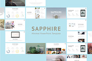 Saphhire Minimal PowerPoint, a Presentation Template by Graphicslide (Thumbnail 1 of 7)