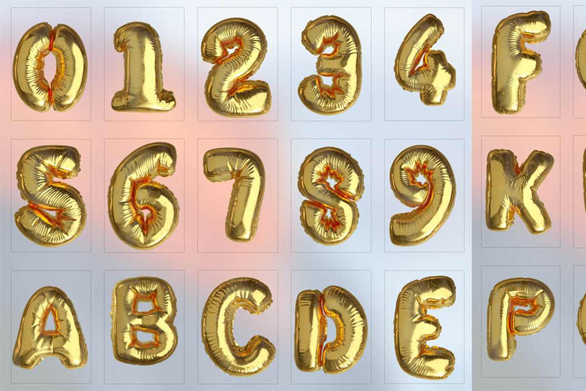Foil Balloon Pack 1, a Decorative Illustration by LT-STUDIO (Photo 5 of 6)