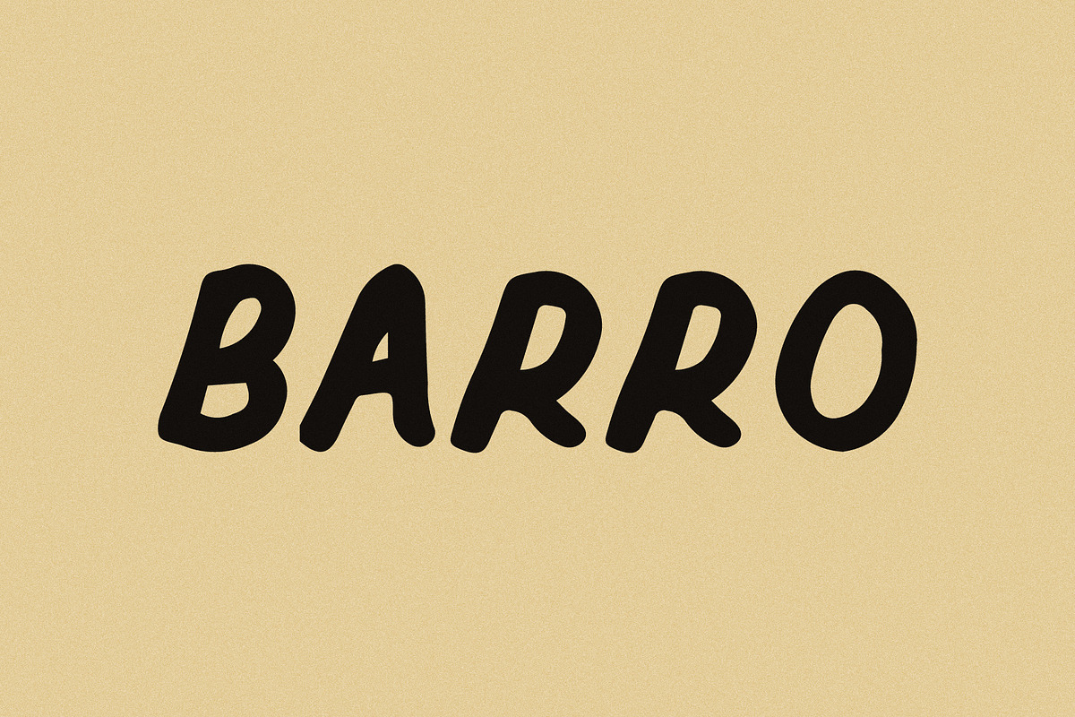 Barro I A Handmade Sans Serif Font, a Handwritten Font by Taylor Penton (Photo 1 of 6)