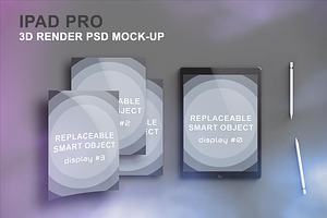 iPad Pro 3D Render Mockup