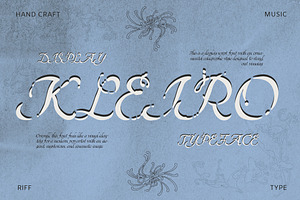Kleiro - Chamber Calligraphy Script, a Script Font by riff.type