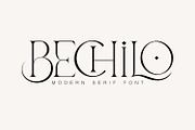 Bechilo – Modern Serif Font, a Serif Font by Yahya Type (Thumbnail 1 of 25)