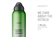 Metallic aerosol bottle mockup, a Packaging Mockup by Smarty Mockups (Thumbnail 4 of 5)