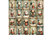 Quirky Santa Printable Christmas, a Seasonal Illustration by Nicole Branger Art (Thumbnail 8 of 15)