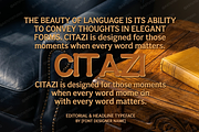 Citazi - A Sophisticated Serif, a Serif Font by Astuti Studio (Thumbnail 4 of 23)