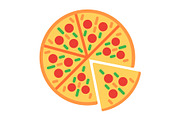 Pizza Flat Icon, a Duotone Icon by Pexelpy (Thumbnail 2 of 3)