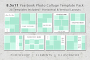 8.5x11 Photo Yearbook Album Template, a Templates & Theme by Loveurstyle Designs (Thumbnail 1 of 4)