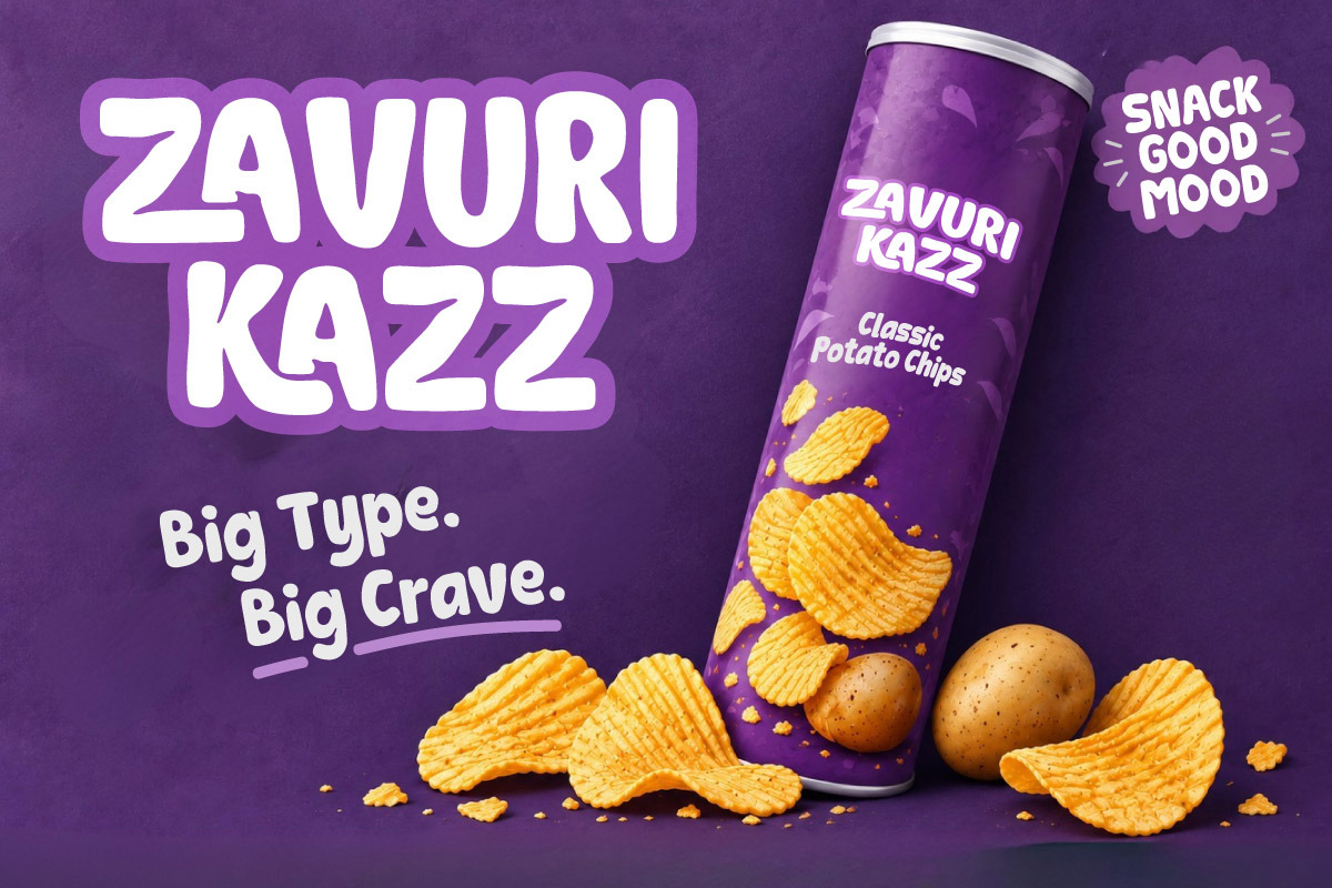 Krupira Vora - Snack Display Font, a Handwritten Font by productype1 (Photo 5 of 10)