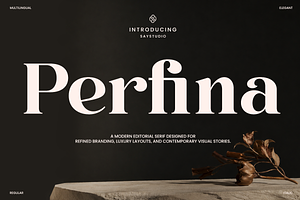 Perfina - Stylish Elegant Serif Font, a Serif Font by Font Liner