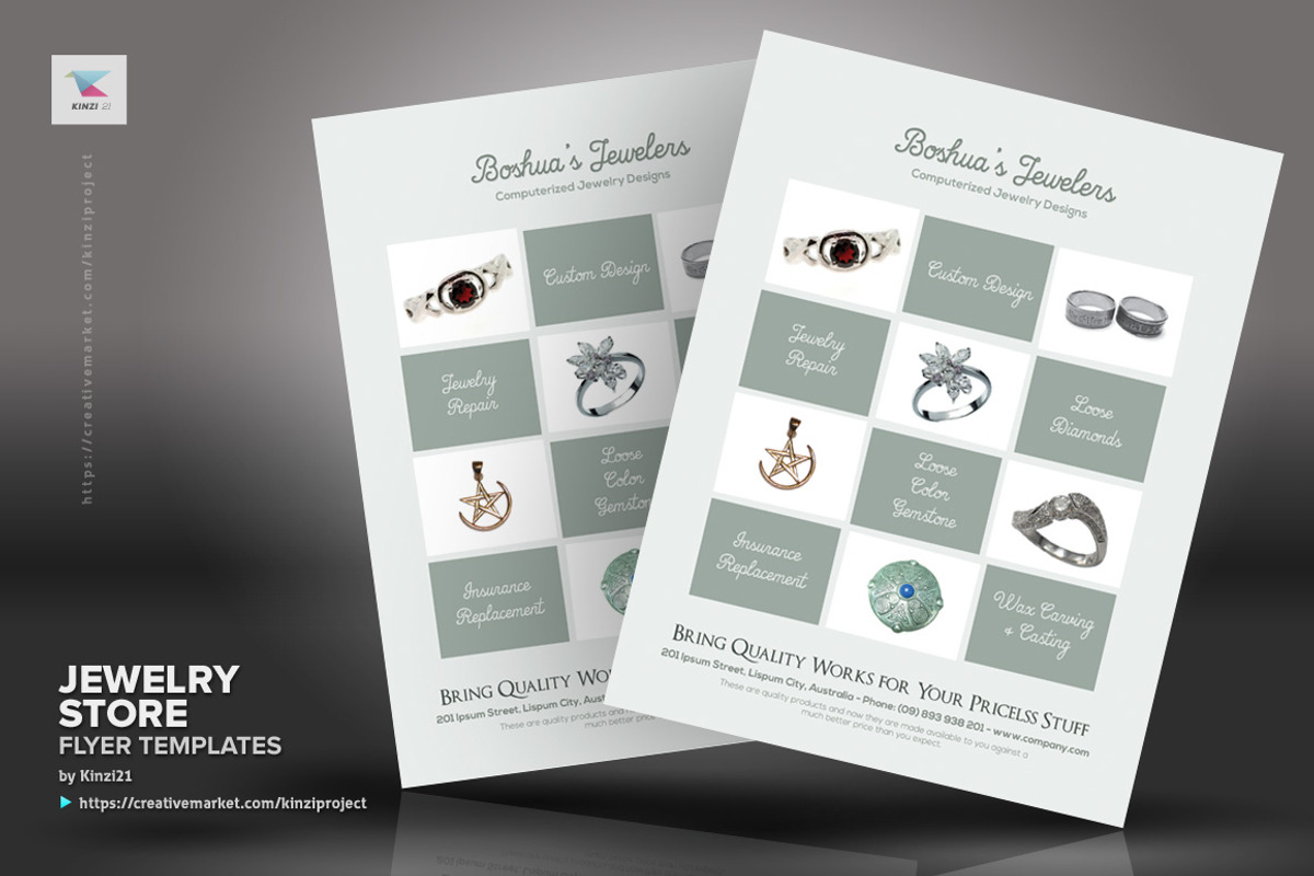 Jewelry Store Flyer, a Flyer Template by kinzi21 (Photo 3 of 4)
