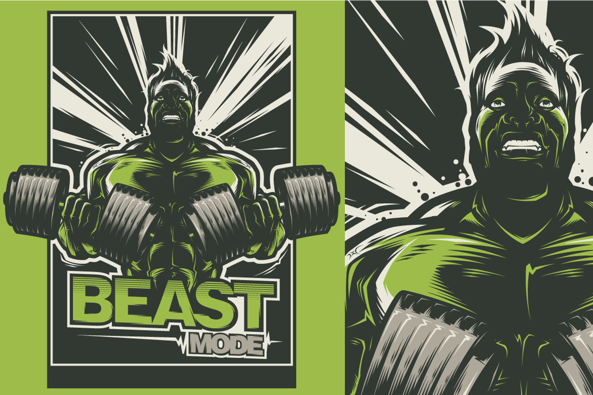 Beast Mode, an Illustration by daver2002ua