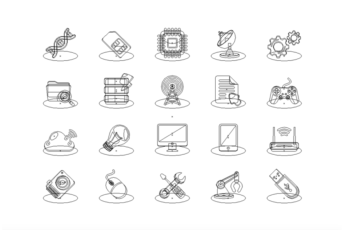Yellow Techno Icons, an Icon by Sunbzy (Photo 2 of 5)