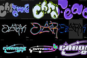Chrome Text Effect - PSD Bundle, a Brushes & More by saintricchi (Thumbnail 2 of 4)