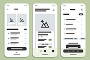 Mobile App UI UX Design Wireframe, a Wireframe Template by MightyDesign (Thumbnail 3 of 7)
