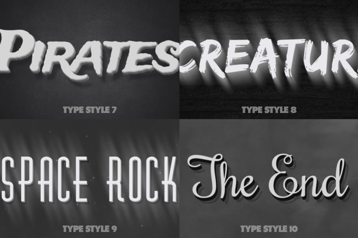 Vintage Movie CSS Type Styles (+PSD), a Templates & Theme by Rex Rainey (Photo 5 of 5)