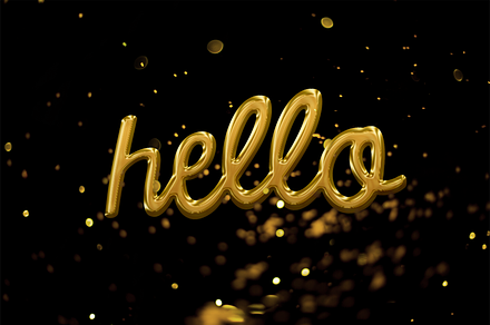 Golden type photoshop style