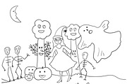 Halloween coloring book pages, an Animal Illustration by pictures for you (Thumbnail 5 of 7)